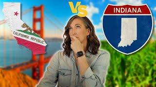 CALIFORNIA vs INDIANA - A Quick Comparison