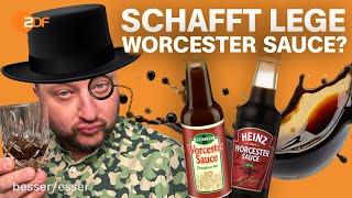 Zuckriger Zungenbrecher: Sebastian kämpft mit englischer Worcester Sauce