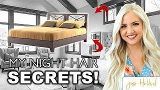 How to Do Your Hair For Bed || Beach Waves For Days! || Full Night Hair Routine || Jess Hallock