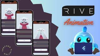 How to use Rive Animation In Flutter | Login Interactive Form with Rive Animation.