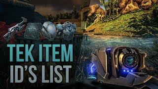 ARK TEK TIER ID's - ARK ITEM IDs LIST FOR ADMINS - HOW TO SPAWN TEK TIER XBOX / PS4 / PC