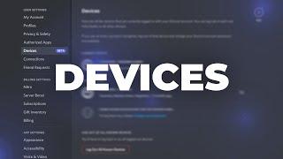 New option: Devices on Discord 