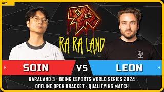 WC3 - [ORC] Soin vs Leon [HU] - Qualifying Match - RaRaLand 3 - Being Esports World Series 2024