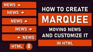 Moving Text in HTML | Web Designing  Tutorial # 8 | Marquee Tag  | MASK