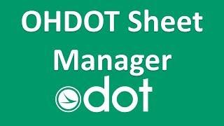 OHDOT Sheet Manager