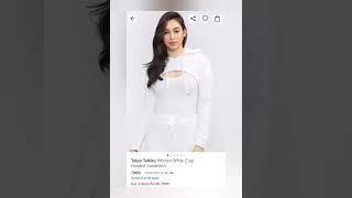 Women White Hoodie Hauls  Ft.Myntra #shorts