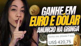 [Afiliados Hotmart] Como Anunciar Na GRINGA - Comissões Em EURO E DÓLAR - PASSO A PASSO COMPLETO