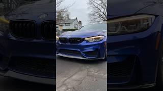 2018 BMW M3 CS Cold Start #bmw #m3 #cs #mperformance #bmwm #bmwm3 #blue #shorts #cars #car