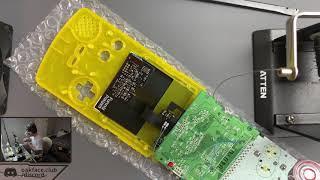 FunnyPlaying Retro Pixel V 2.0 Backlit IPS GBC Install [Timelapse]