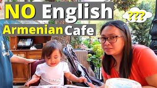 VERY GOOD FOOD BUT NO ENGLISH MENU CAFE IN YEREVAN ARMENIA