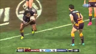 Ben Hunt Drops Ball in 2015 NRL Grand Final