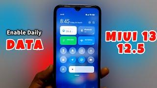 How To Enable Data Usage On MIUI 13/12.5 Control Center | Data Usage Option - ROOT | Dot SM