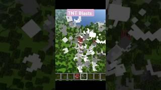 Minecraft TNT Blasts #shorts #gaming #tntblast #minecraft #viralshorts