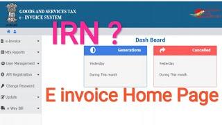 E invoice Registration l E-invoice Password Reset l Home Page Details l IRN Functionality l HariBabu
