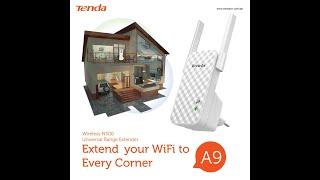 Extend your wifi signal at home with Tenda A9 N300 WiFi Extender