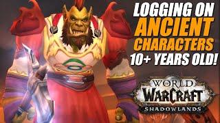 LOGGING ON ANCIENT CHARACTERS (10+ YEARS OLD!!)