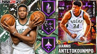 POINT GUARD DARK MATTER GIANNIS ANTETOKOUNMPO GAMEPLAY! THE BEST CARD IN NBA 2K21 MyTEAM!