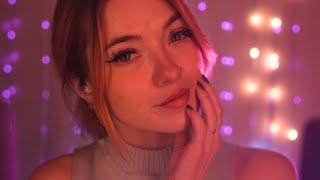 Am I too close? ️️ ASMR [ breathy inaudible whispers, mouth sounds and layered tapping ]