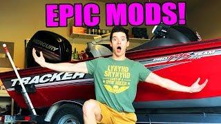 Top 5 EASY Bass Boat Upgrades/ Mods! Tracker, Alumacraft, Ranger, Triton Bass Boats!