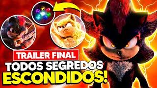 TODOS os DETALHES e REFERÊNCIAS do TRAILER FINAL de SONIC 3 O FILME!