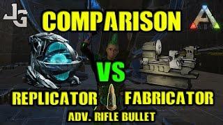 ARK - Tek Replicator vs Fabricator - Testing Speed - Making bullets