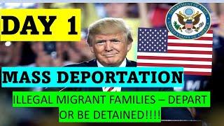 LARGEST DEPORTATION OF ILLEGAL MIGRANT FAMILIIES ON DAY 1 OF PRESIDENT TRUMP IN 2025