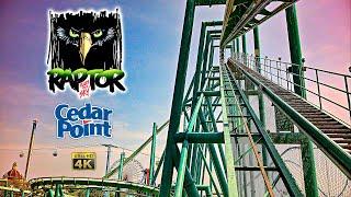 2024 Raptor Roller Coaster On Ride Front Seat 4K POV Cedar Point