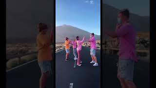 El mejor Baile TREND de TikTok con Ariann Music y Cesar Abril - las vistas  #Shorts