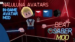 [Beat Saber Mod] NalulunaAvatars - Show your in-game avatar mod / 公式アバター表示mod  [ビートセイバーmod]