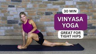 Vinyasa Yoga Flow | 30 Minutes | Hip Focused | Yoga 4:13 with Tauni