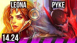 LEONA & Caitlyn vs PYKE & Ashe (SUP) | KR Grandmaster | 14.24