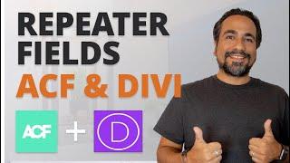 Use a REPEATER FIELD in DIVI Theme Builder with Advanced Custom Fields (ACF) & WordPress