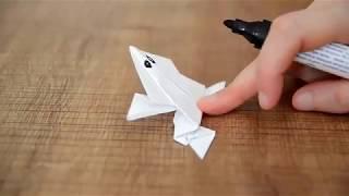 Kağıttan Zıplayan Kurbağa Yapımı Anlatımlı Origami A4 Kağıdı ile