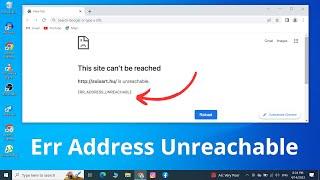 Fixed! - ERR_ADDRESS_UNREACHABLE in Chrome