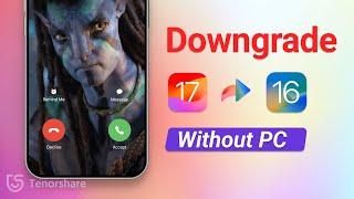 NO DATA LOSS | How to Downgrade iOS 17 to 16 (Without PC）