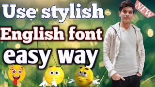 Stylish English kaise likhe? || How to write stylish English || Top Technical Muqeet