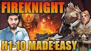 FireKnight 1-10 Made Easy! Guide For The Hardest Gear Dungeon In Raid Shadow Legends