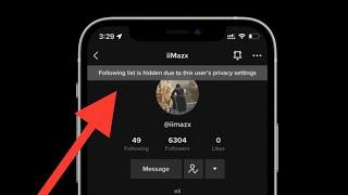 How to hide Following List on Tiktok