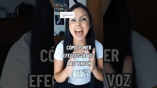  Cómo poner efectos de voz a tu Tiktok #claraavila #claritamaestradigital