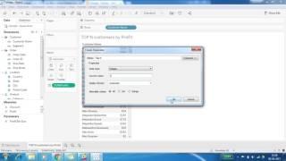 Tableau : Top N customer by profit  using Parameter