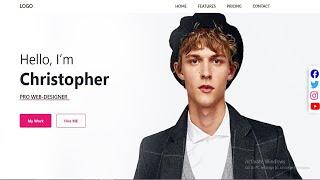 Personal Portfolio Website Using Bootstrap - HTML/CSS/JAVASCRIPT || Part 1