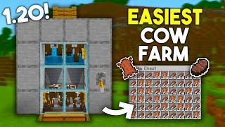 Minecraft Cow Farm 1.20 Tutorial in Bedrock!