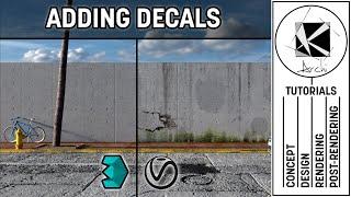 Learn to add Decals (Leaks, Stains and Cracks) to a Concrete Wall - 3dsMax and Vray Next