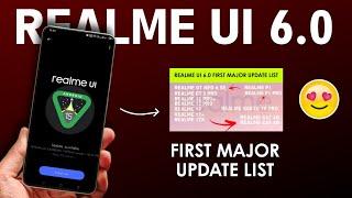 Realme UI 6.0 First Major Update List | Realme New Update India 