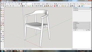 MODELING ARMCHAIR WITH SKETCHUP