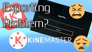 How to fix "Exporting Stock" in KineMaster | Solving Exporting Problem in KineMaster️