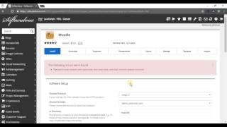 How to install Moodle from cPanel with Softaculous