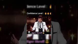 Tiger Shroff Confidence Level