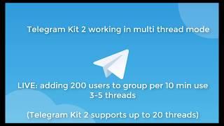 Fast add users in telegram group with Telegram Kit 2