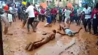 watch the pastor bujjingo's Church when people's dancing on Rain  